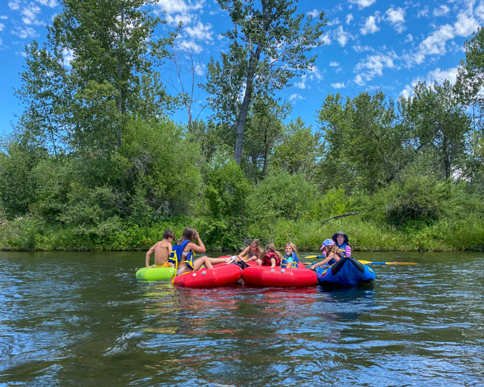 floating Boise river_