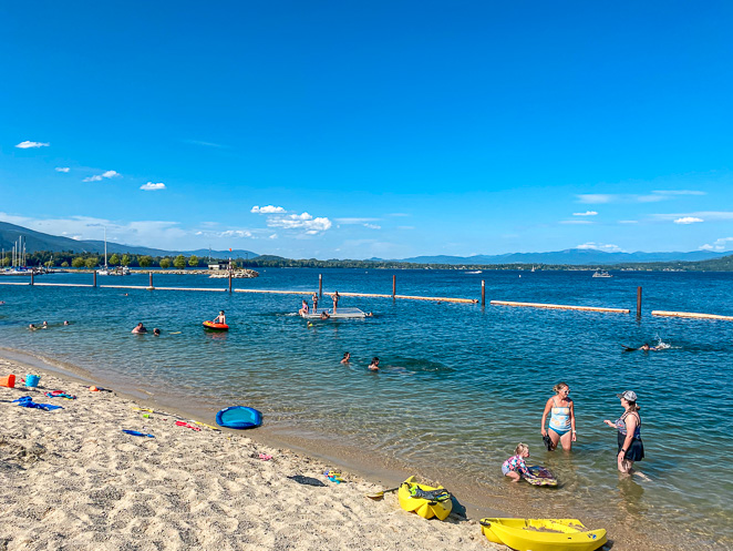 City Park Beach in Sandpoint