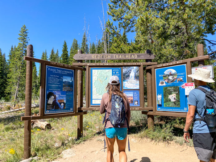 Hiking Near Stanley Idaho at Red Fish Lake