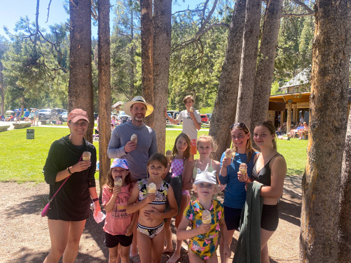 Ice cream at Red Fish Lake Lodge Lakeside Grill