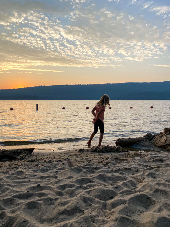 Lake Payette McCall Idaho Sunset