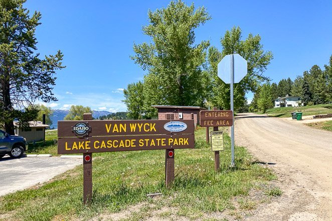 Camp-at-Van-Wyck-Lake-Cascade-State-Park-in-town