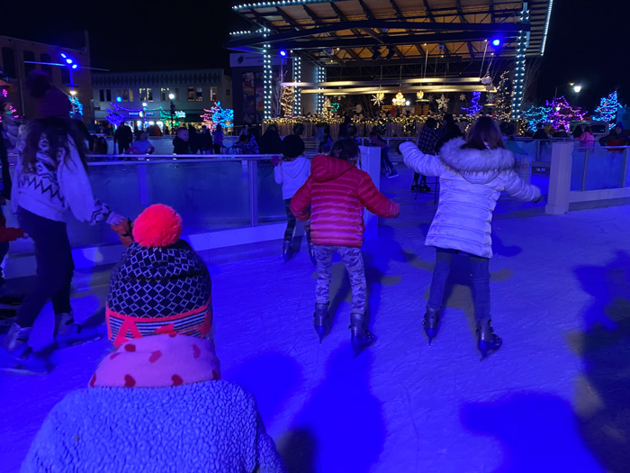 Ice Skating at Indian Creek Plaza in Caldwell Idaho