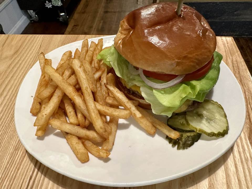 Burgers at the Holy Cow Idaho! 