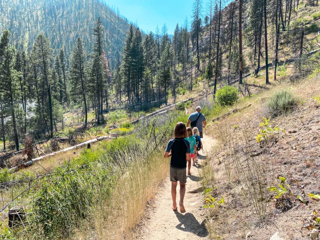 Pine Flats Hot Springs hike from campground